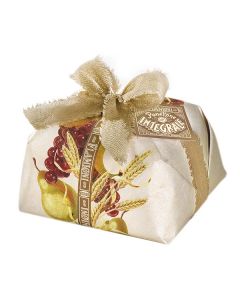 Wholemeal panettone with cubes of candied pear and Corinth raisins - 1 Kg